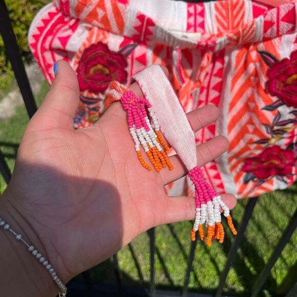 FARM Rio Embroidered Printed Drawstring Shorts NWT - Picture 10 of 12